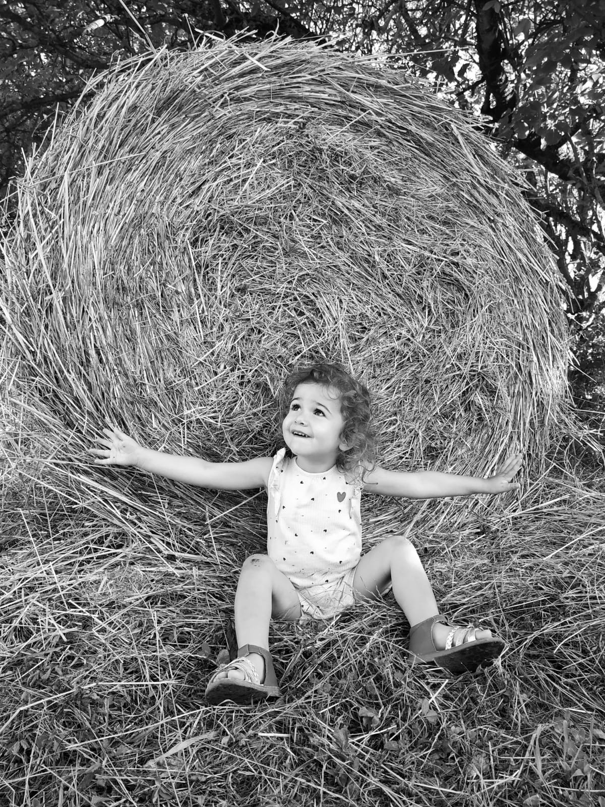 petite-fille-contre-botte-de-foin